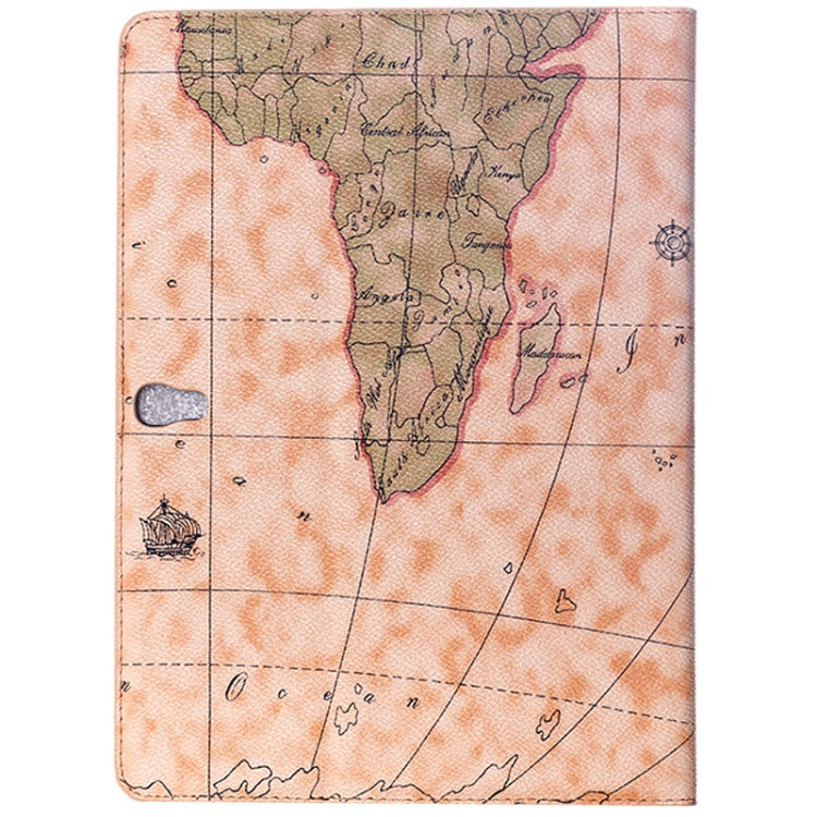 World Map Pattern Flip Leather Case with Holder for Galaxy Tab S 10.5 / T800, Random Delivery (Light Yellow), S-SCS-2749A, S-SCS-2749B