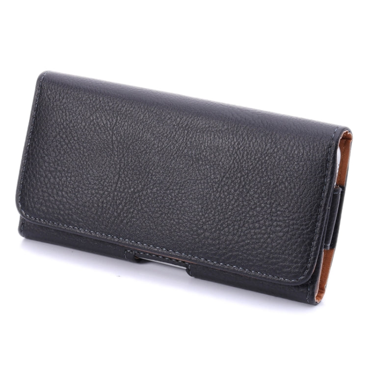 Litchi Texture Horizontal Style Waist Bag for Galaxy Note 4 / Note 3 / Note II / N7100
