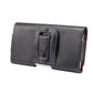Universal Horizontal Style Leather Case Waist Bag with Back Splint