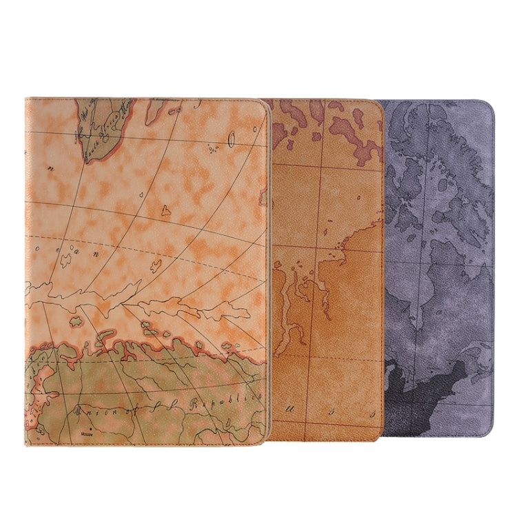 Map Pattern Leather Case with Holder & Card slots & Wallet for Galaxy Tab A 9.7 4G LTE / T555, Random Pattern Delivery, S-SCS-3633A, S-SCS-3633B, S-SCS-3633C