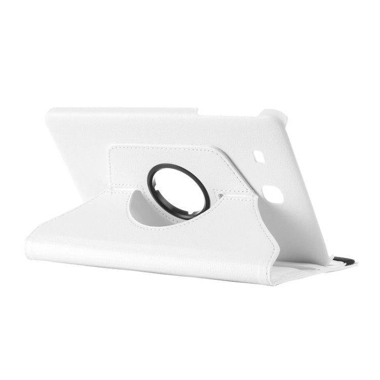 Litchi Texture 360 Degree Rotation Leather Case with Multi-functional Holder for Galaxy Tab E 9.6