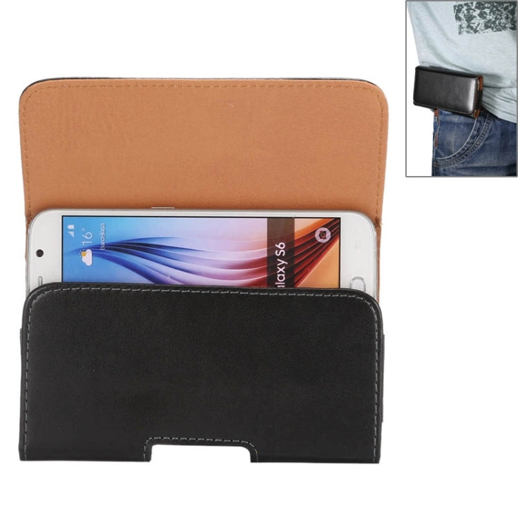 For iPhone X , Galaxy S7 / S6 / S5 / i9082 5.2 inch Sheepskin Texture Universal Rotatable Horizontal Style Leather Case with Belt Hole