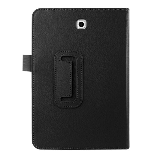 Litchi Texture Horizontal Flip Solid Color Smart Leather Case with Two-folding Holder & Sleep / Wake-up Function for Galaxy Tab S2 8.0 / T715