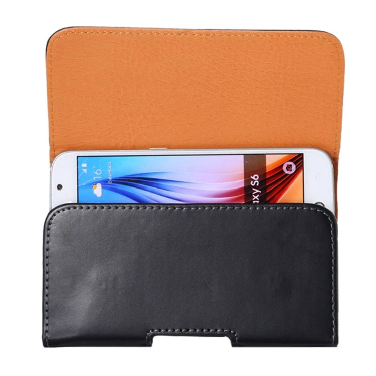 For iPhone X  & Galaxy S6 / G920 Crazy Horse Texture Vertical Flip Leather Case / Waist Bag with Back Splint