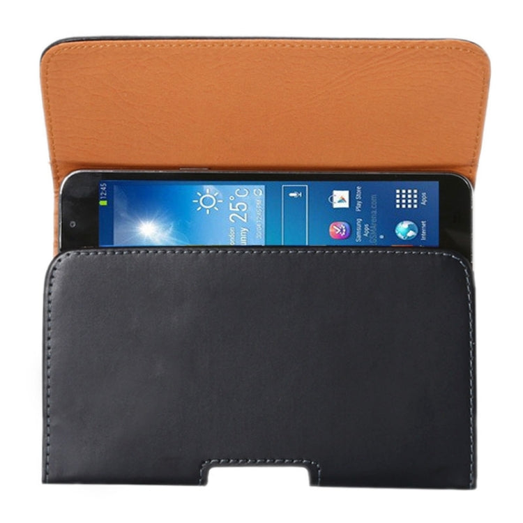 6.3 Inch Crazy Horse Texture Vertical Flip Leather Case / Waist Bag with Back Splint for Galaxy Mega 6.3 /  Mega 2 / G750F