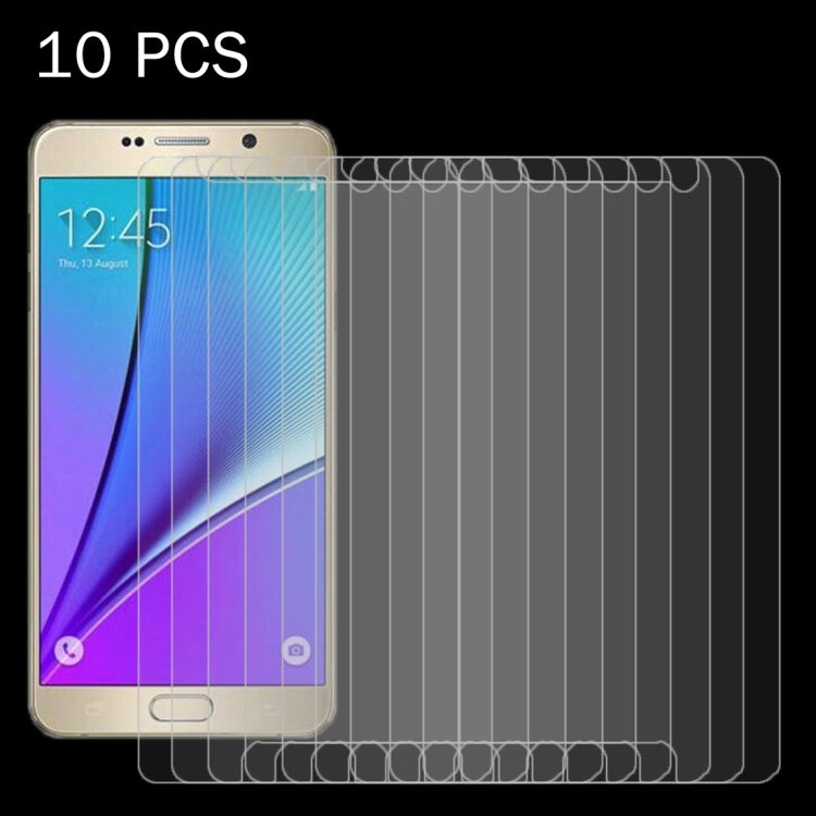 10PCS 0.26mm 9H+ Surface Hardness 2.5D Explosion-proof Tempered Glass Film for Galaxy Note 5 / N920, For Galaxy Note 5 / N920 (10 PCS)