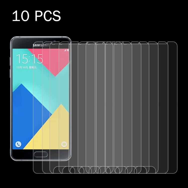 10 PCS for Samsung  Galaxy A5(2016) / A510 0.26mm 9H Surface Hardness 2.5D Explosion-proof Tempered Glass Screen Film, 10pcs