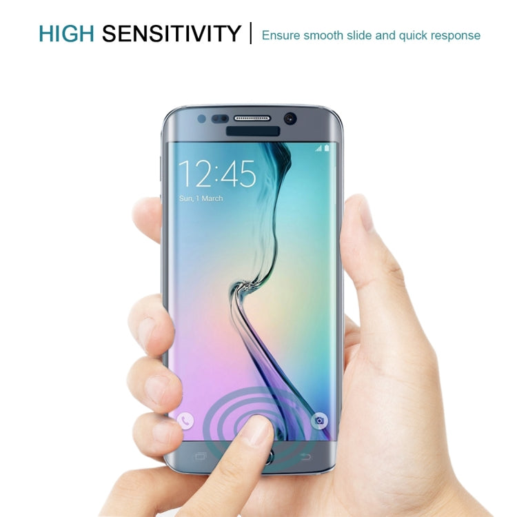 0.3mm 9H Surface Hardness 3D Curved Surface Full Screen Cover Explosion-proof Tempered Glass Film for Galaxy S6 edge