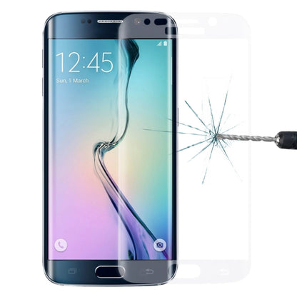 0.3mm 9H Surface Hardness 3D Curved Surface Full Screen Cover Explosion-proof Tempered Glass Film for Galaxy S6 edge