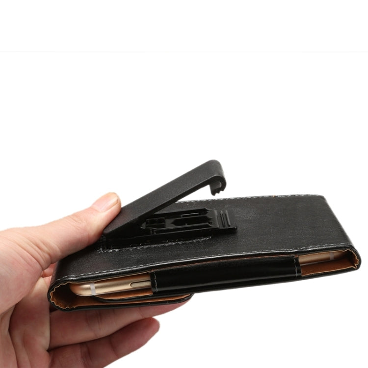 6.3 Inch Universal Lambskin Texture Vertical Flip Leather Case / Waist Bag with Rotatable Back Splint for Galaxy Mega 6.3 / i9200 / i9205 / I9208 &  Mega 2 / G750 / G750F / G7502