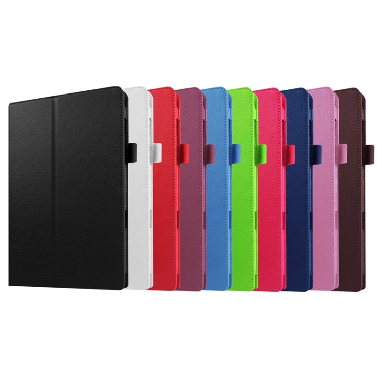 Litchi Texture Horizontal Flip Solid Color Leather Case with Holder for Galaxy Tab E 9.6 / T560 / T561