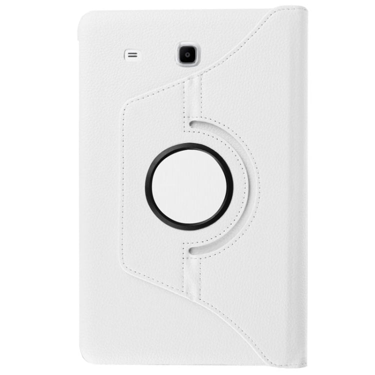 Litchi Texture Horizontal Flip Solid Color Leather Case with 360 Degrees Rotation Holder for Galaxy Tab E 9.6 / T560 / T561