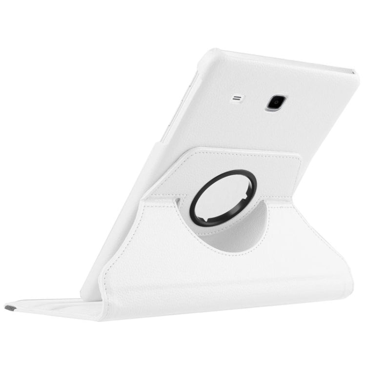 Litchi Texture Horizontal Flip Solid Color Leather Case with 360 Degrees Rotation Holder for Galaxy Tab E 9.6 / T560 / T561