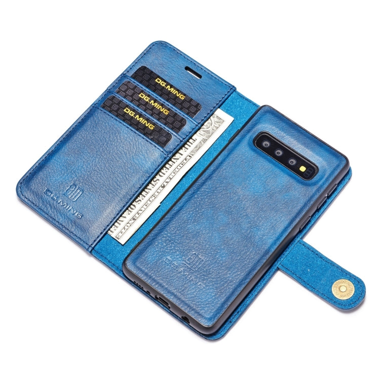 DG.MING Crazy Horse Texture Flip Detachable Magnetic Leather Case for Samsung Galaxy S10 Plus, with Holder & Card Slots & Wallet, For Samsung Galaxy S10 Plus, Galaxy S10 Plus