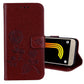 For Galaxy J3 (2017) / J330 (EU Version) Roses Pressed Flower Pattern Horizontal Flip Leather Case with Holder & Card Slots & Wallet