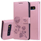 Rose Embossed Horizontal Flip PU Leather Case for Galaxy S10, with Holder & Card Slots & Wallet