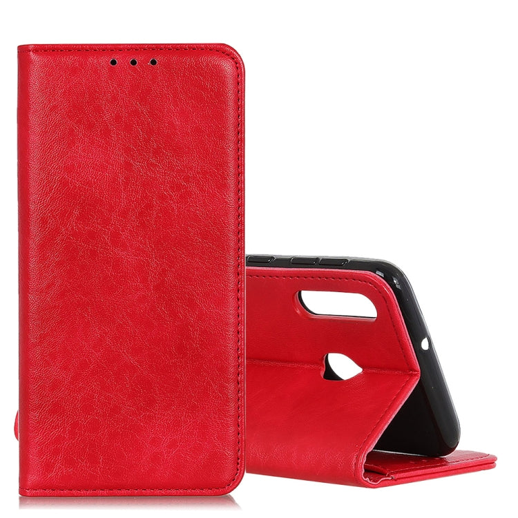 Magnetic Retro Crazy Horse Texture Horizontal Flip Leather Case for Galaxy A40, with Holder & Card Slots & Photo Frame, For Galaxy A40