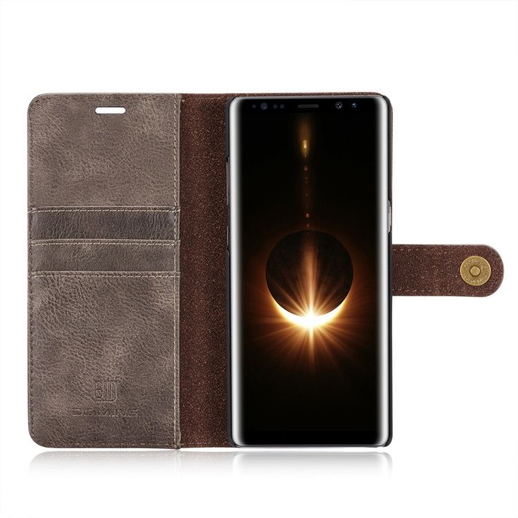 DG.MING for Galaxy Note 8 Crazy Horse Texture Horizontal Flip Detachable Magnetic Protective Case with Holder & Card Slots & Wallet, Galaxy Note 8