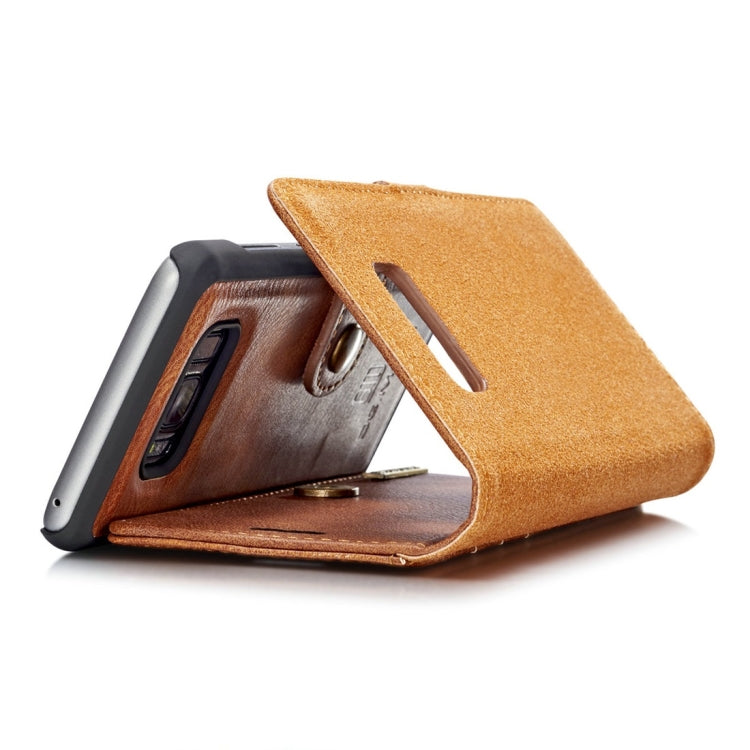 DG.MING for Galaxy S8 Crazy Horse Texture Horizontal Flip Detachable Magnetic Protective Case with Holder & Card Slots & Wallet, Galaxy S8