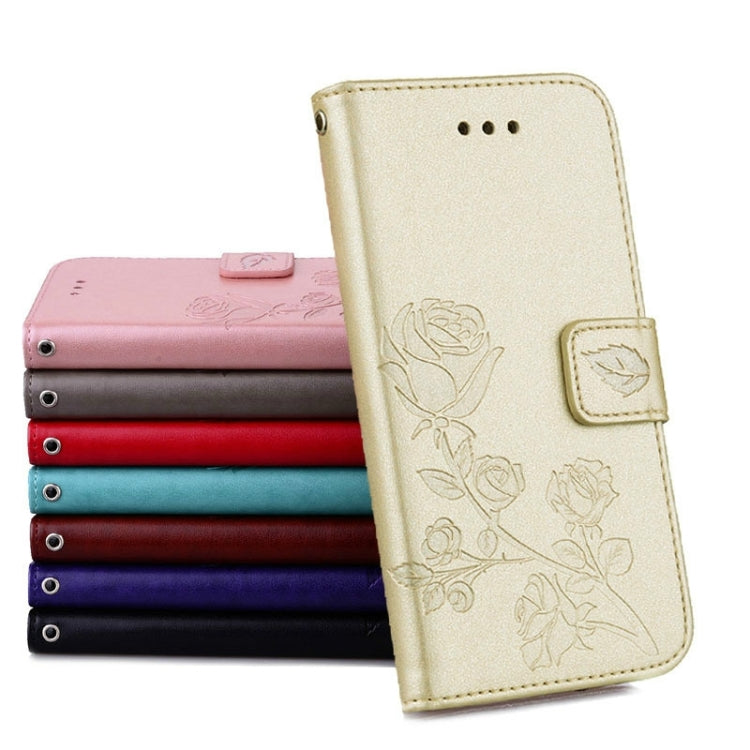 For Galaxy J5 (2016) / J510 Roses Pressed Flowers Pattern Flip Leather Case with Holder & Card Slots & Wallet