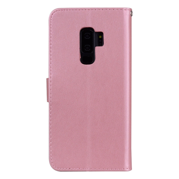 Rose Embossed Horizontal Flip Environmental PU Leather Case with Holder & Card Slots & Wallet for Galaxy S9+