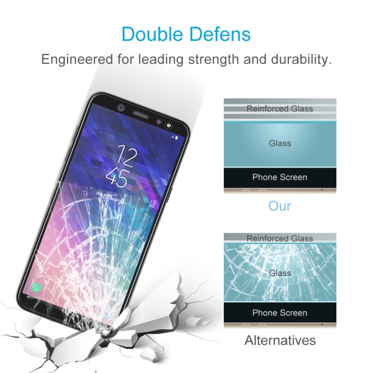 50 PCS 0.26mm 9H 2.5D Tempered Glass Film for Galaxy A6+ (2018), For Galaxy A6+ (2018)