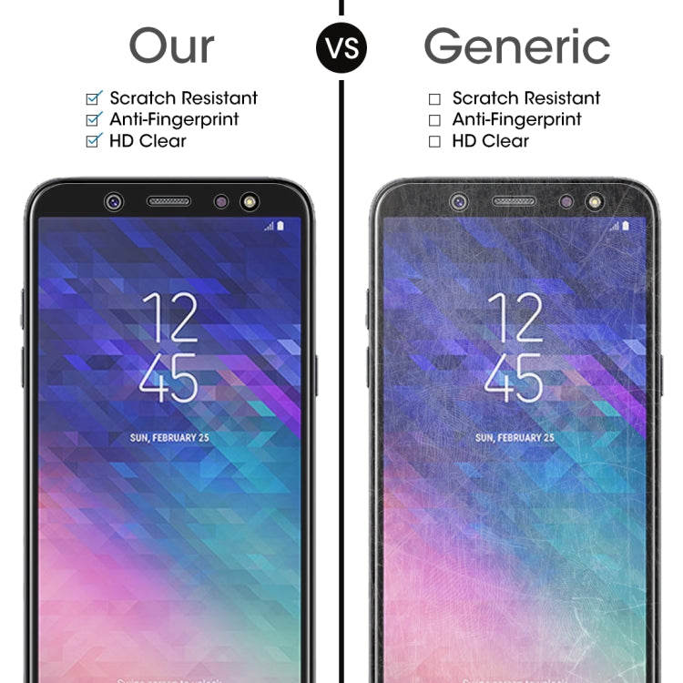 0.26mm 9H 2.5D Tempered Glass Film for Galaxy A6+ (2018), For Galaxy A6+ (2018)(1pc)