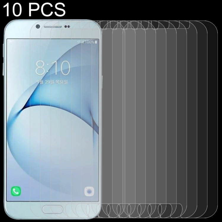 10 PCS 0.26mm 9H 2.5D Tempered Glass Film for Galaxy A8 (2016), For Galaxy A8 (2016)(10 PCS)