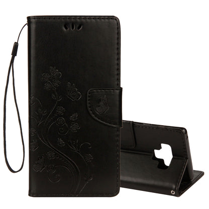 Embossed Butterfly Pattern Horizontal Flip Leather Case with Card Slot & Holder & Wallet & Lanyard For Galaxy Note9, For Galaxy Note9