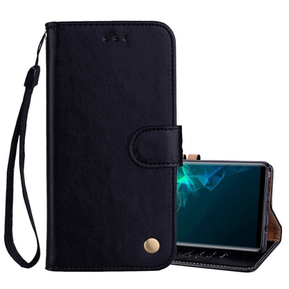 Business Style Oil Wax Texture Horizontal Flip Leather Case, with Holder & Card Slots & Wallet For Galaxy Note9