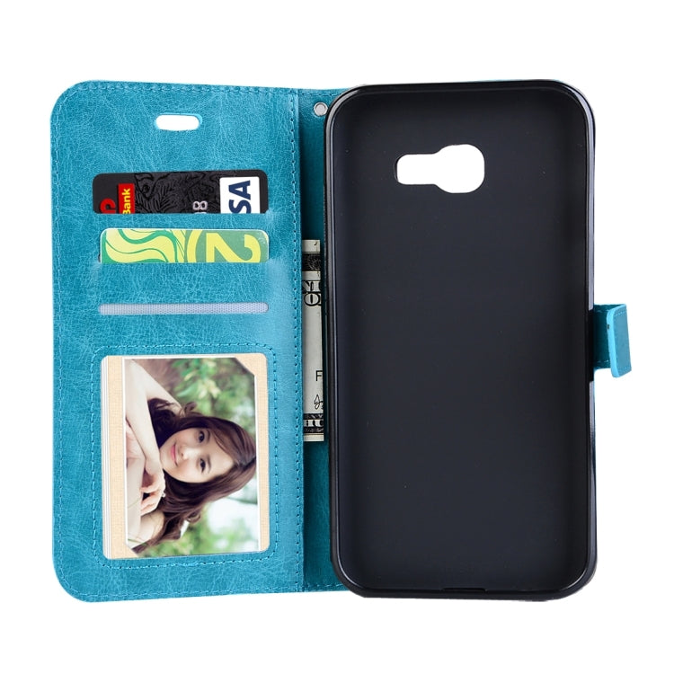 For Galaxy A3 (2017) / A320 Crazy Horse Texture Horizontal Flip PU Leather Case with Holder & Card Slots & Wallet & Photo Frame & Lanyard & Magnetic Buckle, For Galaxy A3 (2017)