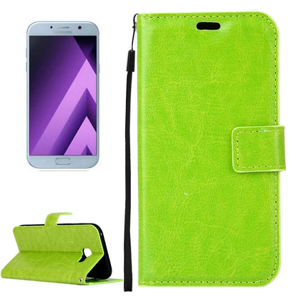 For Galaxy A5 (2017) / A520 Crazy Horse Texture Horizontal Flip PU Leather Case with Holder & Card Slots & Wallet & Photo Frame & Lanyard & Magnetic Buckle, For Galaxy A5 (2017)