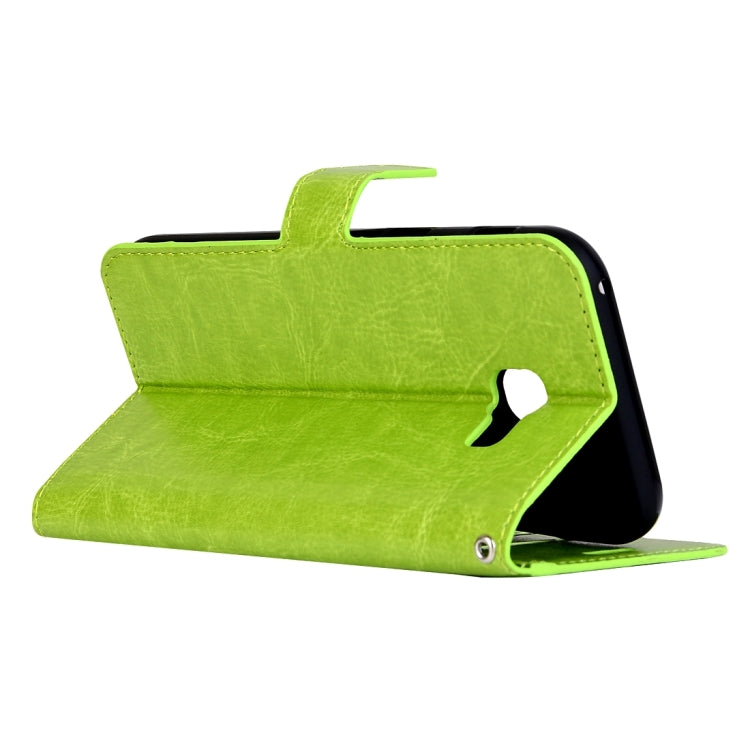 For Galaxy A5 (2017) / A520 Crazy Horse Texture Horizontal Flip PU Leather Case with Holder & Card Slots & Wallet & Photo Frame & Lanyard & Magnetic Buckle, For Galaxy A5 (2017)