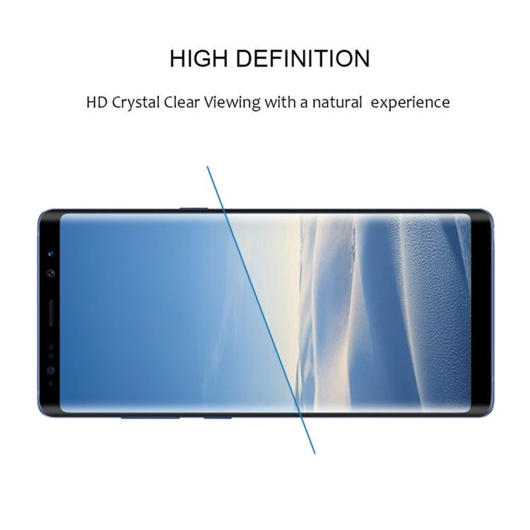 0.3mm 9H Surface Hardness 2.5D Curved Edge Full Screen Full Glue Tempered Glass Film for Galaxy Note8, For Galaxy Note8（1 PC）