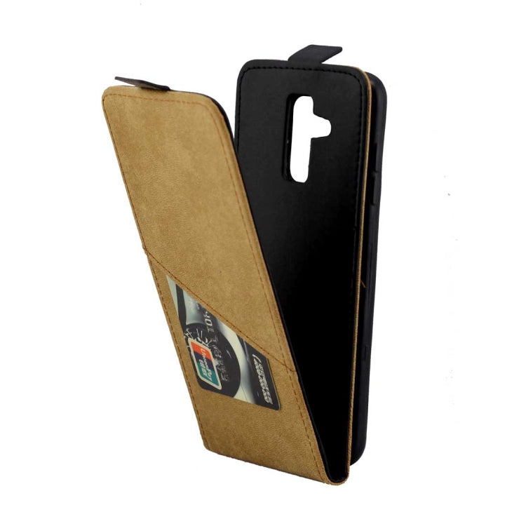 Business Style Vertical Flip TPU Leather Case for Samsung Galaxy A6 Plus (2018), with Card Slot, For Samsung Galaxy A6 Plus (2018)