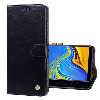 Business Style Oil Wax Texture Horizontal Flip Leather Case for Samsung Galaxy A9 (2018) / A9s, with Holder & Card Slots & Wallet c