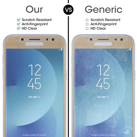 For Galaxy J5 (2017) (EU Version) 0.26mm 9H Surface Hardness 2.5D Curved Silk-screen Full Screen Tempered Glass Screen Protector, For Galaxy J5 (2017) (EU Version)