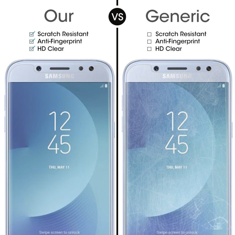 10 PCS For Galaxy J5 (2017) (EU Version) 0.26mm 9H Surface Hardness 2.5D Explosion-proof Non-full Screen Tempered Glass Screen Film, For Galaxy J5 (2017) (EU Version)(10 PCS)