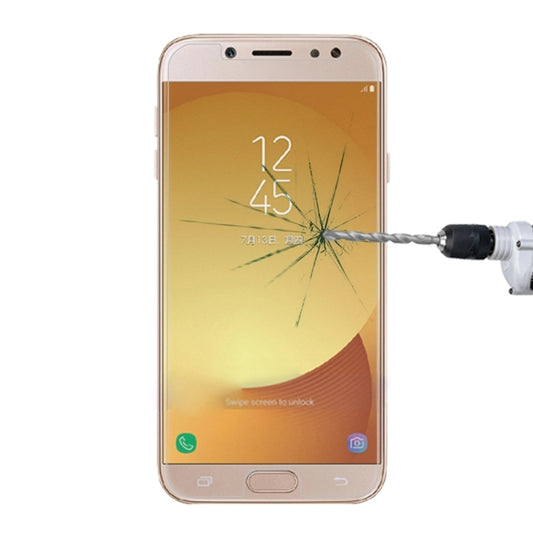 1 PCS For Galaxy J7 (2017) (EU Version) 0.26mm 9H Surface Hardness 2.5D Explosion-proof Non-full Screen Tempered Glass Screen Film, For Galaxy J7 (2017) (EU Version) (1 PC)