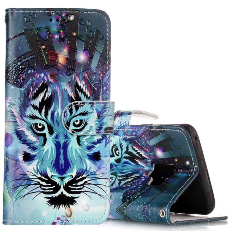 For Galaxy S9 Gloss Oil Embossed Wolf Pattern Horizontal Flip Leather Case with Holder & Card Slots & Wallet, For Galaxy S9