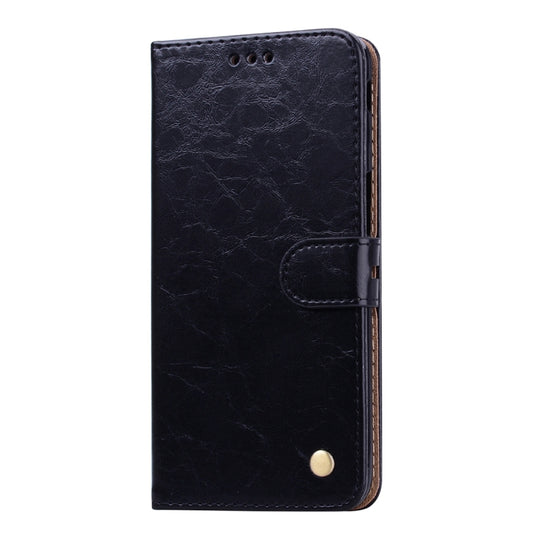 Business Style Oil Wax Texture Horizontal Flip Leather Case for Galaxy J6+, with Holder & Card Slots & Wallet