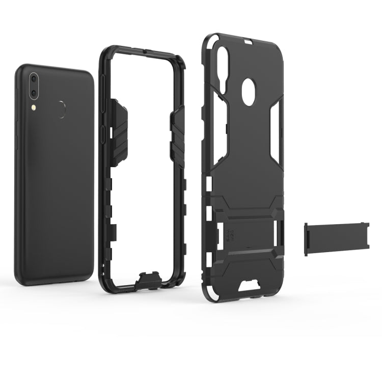 Shockproof PC + TPU Case for Galaxy M20, with Holder, For Samsung Galaxy M20, Galaxy M20
