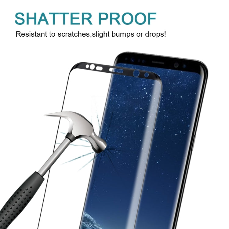 Full Screen Edge Glue Tempered Glass Screen Protector For Galaxy S8+