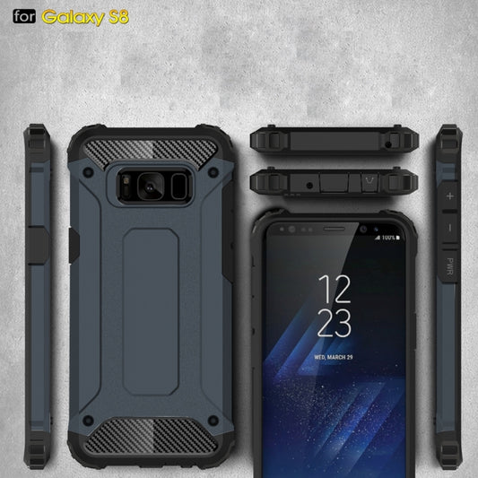 For Galaxy S8 Rugged Armor TPU + PC Combination Case