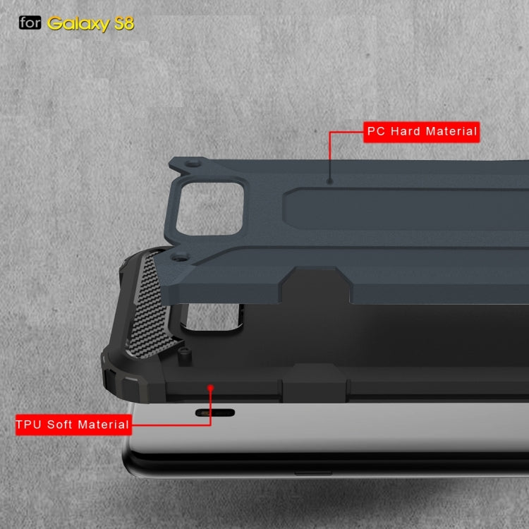 For Galaxy S8 Rugged Armor TPU + PC Combination Case