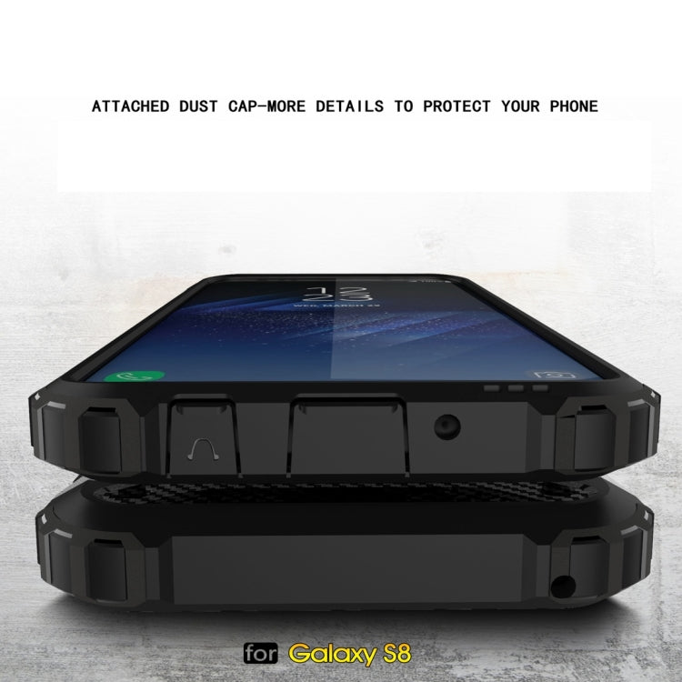 For Galaxy S8 Rugged Armor TPU + PC Combination Case