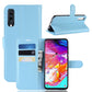 Litchi Texture Horizontal Flip Leather Case for Galaxy A70, with Wallet & Holder & Card Slots, For Galaxy A70
