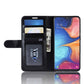 R64 Texture Single Fold Horizontal Flip Leather Case for Galaxy A20e, with Holder & Card Slots & Wallet, For Galaxy A20e