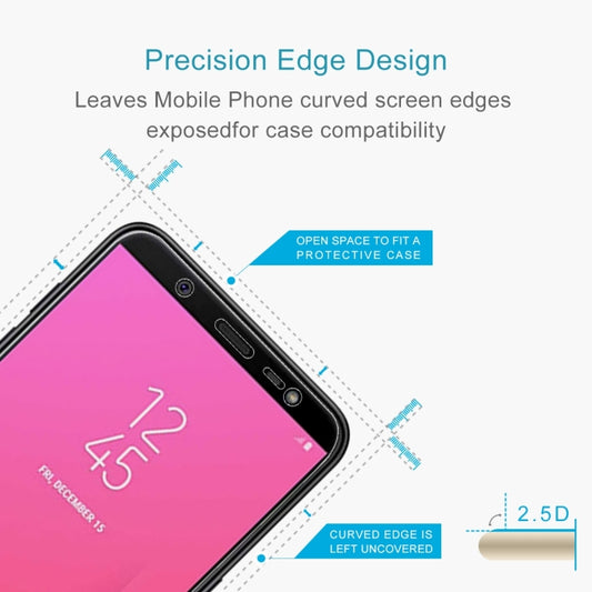 100 PCS 0.26mm 9H 2.5D Tempered Glass Film for Galaxy J8 (2018), Galaxy J8 (2018) (100 PCS)