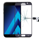For Galaxy A7 (2017) / A720 0.26mm 9H Surface Hardness Explosion-proof Silk-screen Tempered Glass Curved Full Screen Film, For Galaxy A7 (2017)